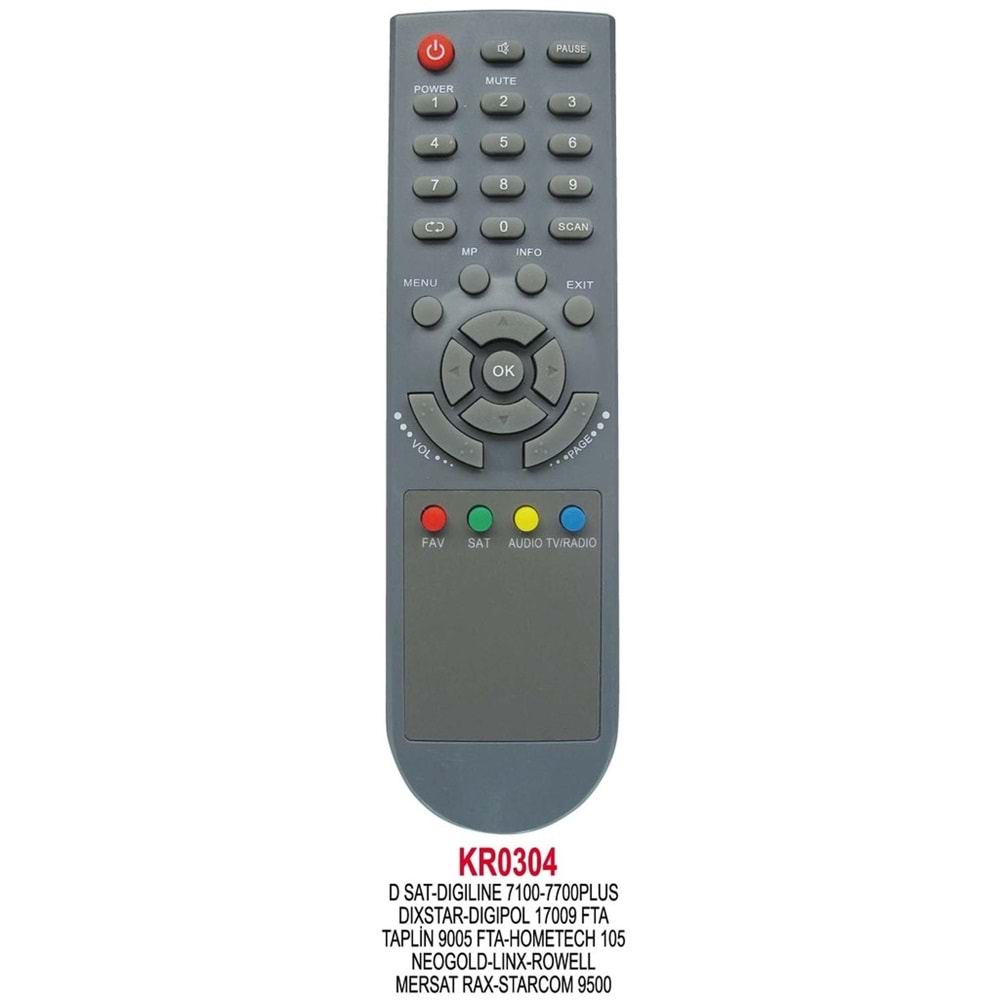 Swat UK0304 D Sat-Digipol 17009 Fta Uydu Kumandası