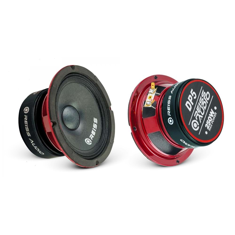 Reiss Audio RS-DP5 250 Watt Max Power+75 Watt RMS Power+13cm Oto Midrange 2 Li Paket Halinde