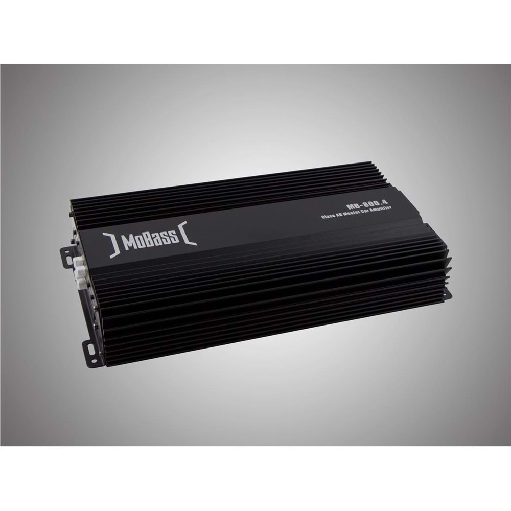Mobass MB-800.4 4000 Watt RMS Power 4 Ohm Bass Kontrollü Oto Anfi
