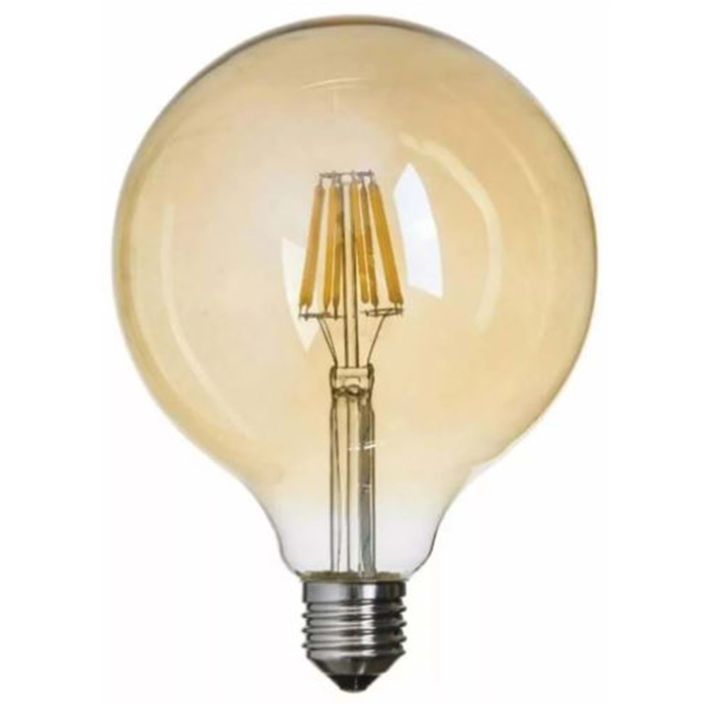 Edison G125 E27 2700 K Filament 4 Watt Rustik Amber Glop Ampul