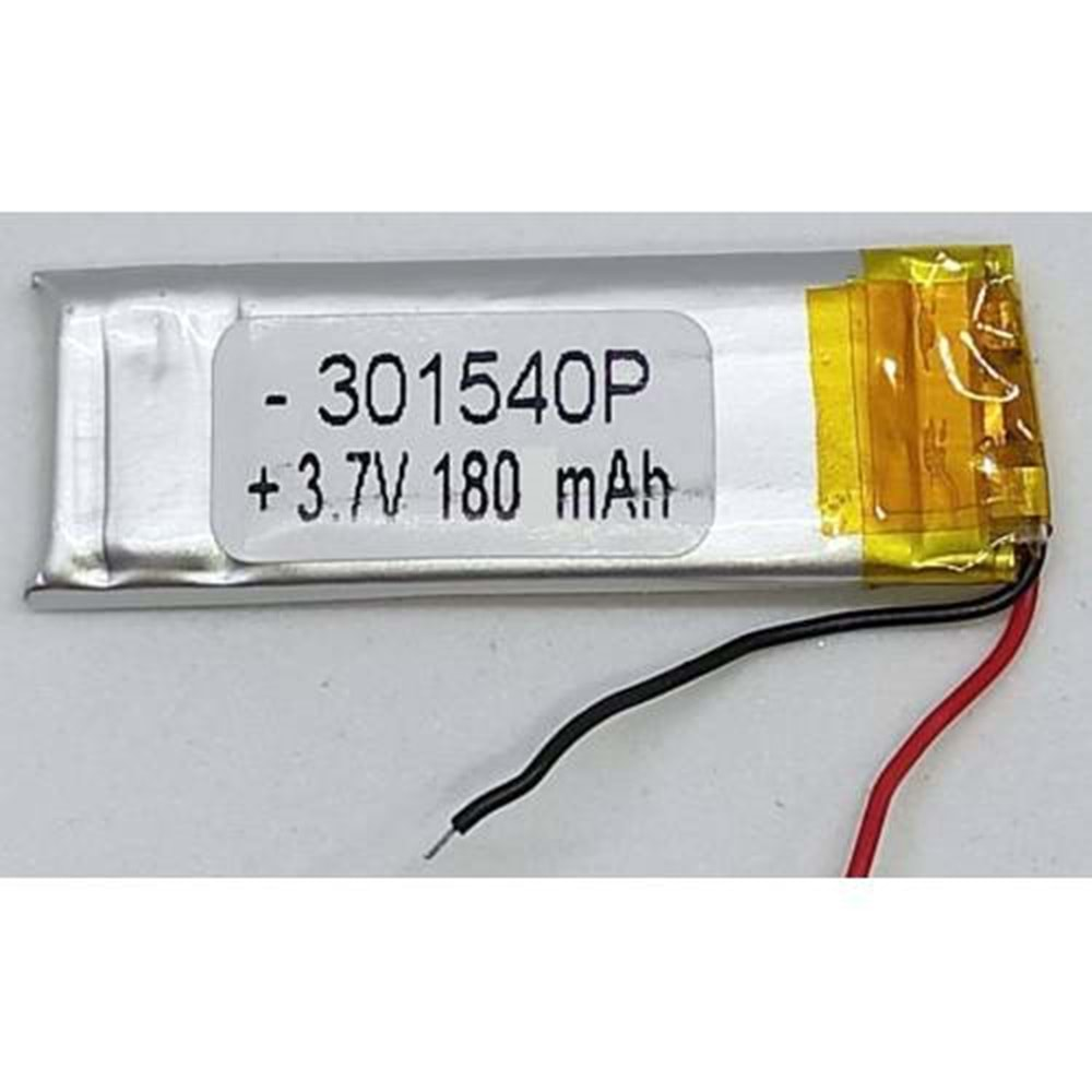 Lipo 301540 3.7 Volt 180 mAh Lityum Polimer Pil