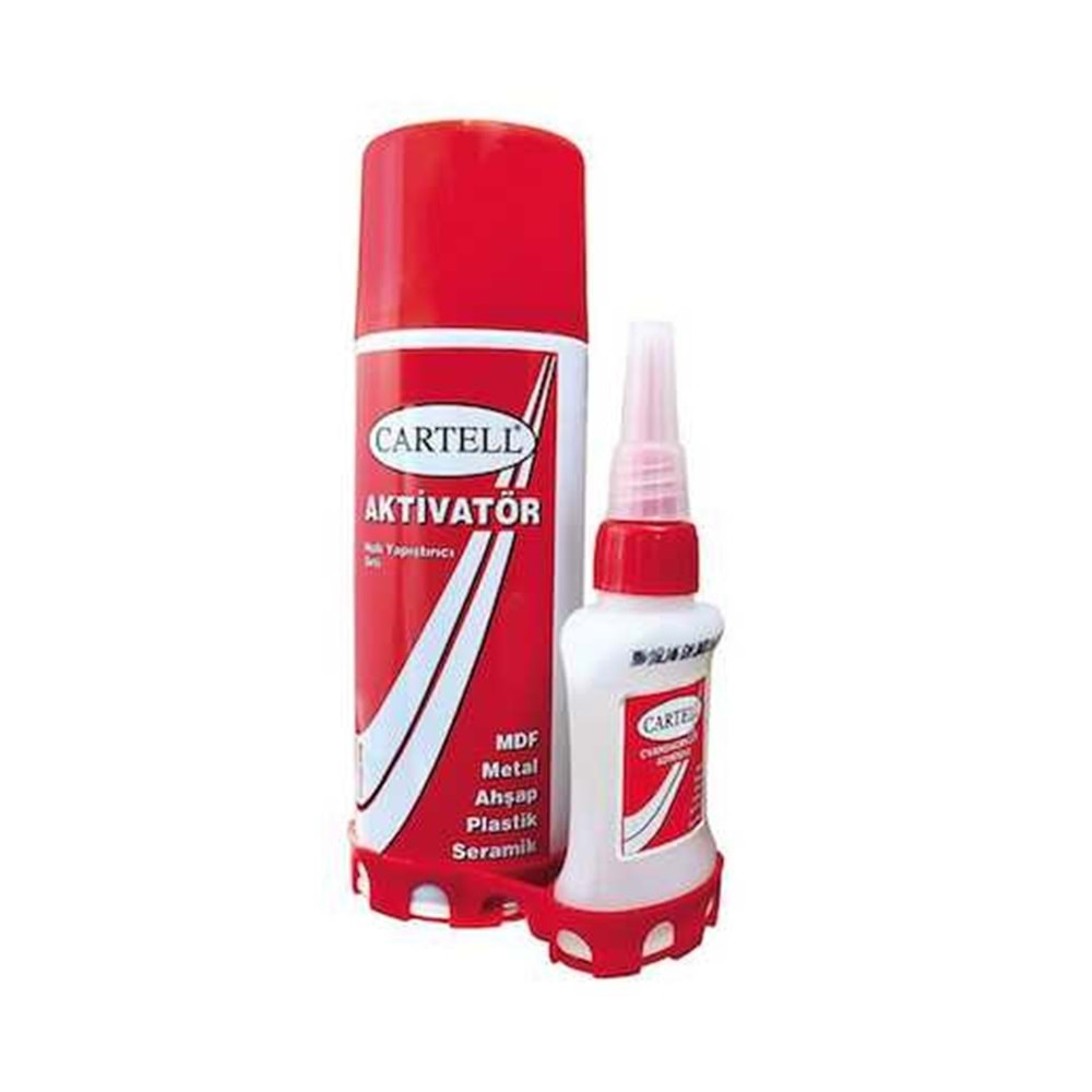 Cartel 200 ml Mdf-Metal-Ahşap-Plastilk-Seramik Hızlı Yapıştırıcı