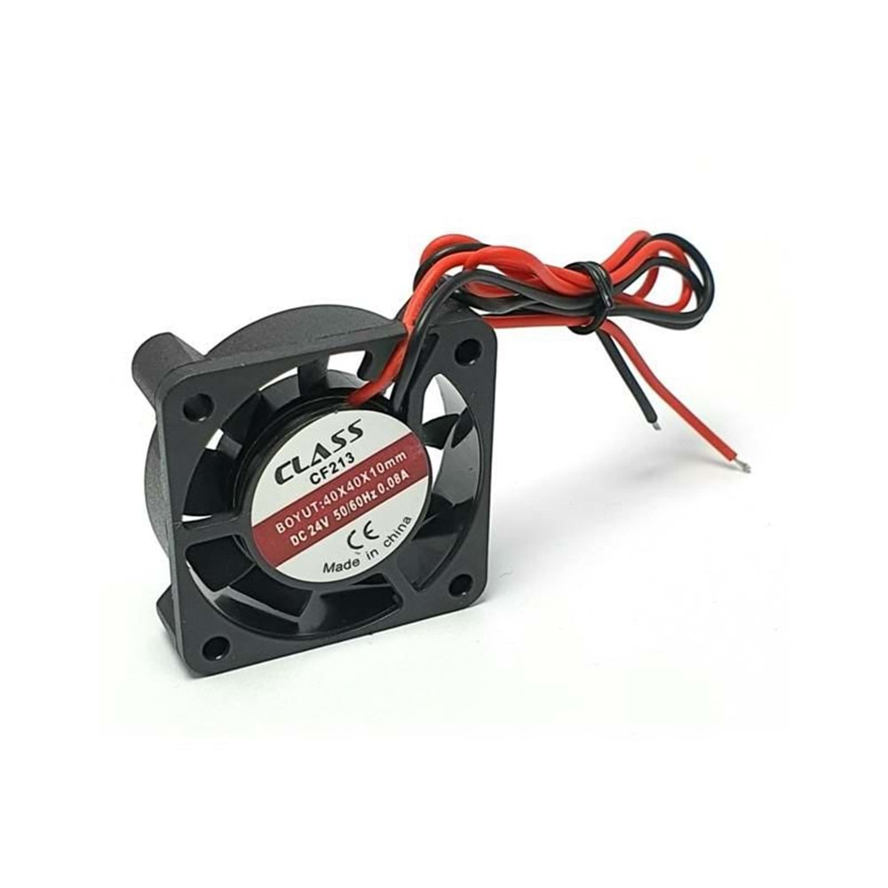 Class CF-213 40X40X10 DC 24 Volt 2 Pin 50/60 Hz 0.08A Fan