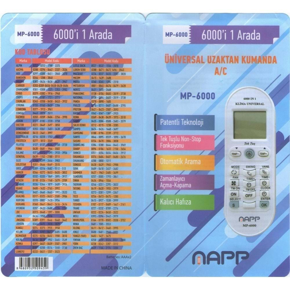 Maza-Mapp MP-6000 Universal 6000