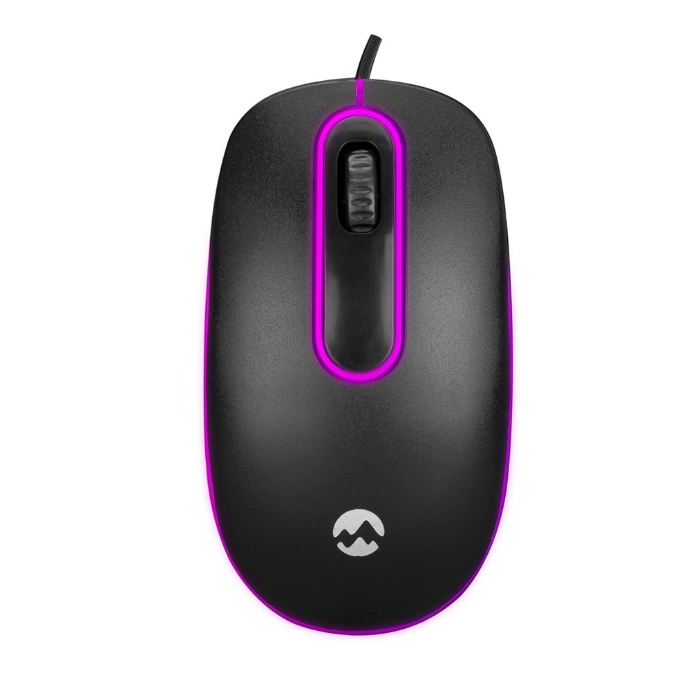 Everest SM-166 Usb Siyah Işıklı Optik Kablolu Mouse