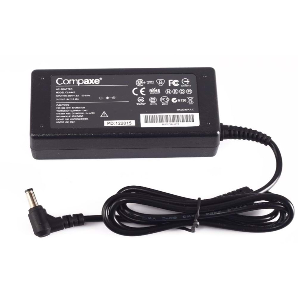 Compaxe CLA-442 Acer 19 Volt 3.42 5.5X12.5 Notebook Adaptörü