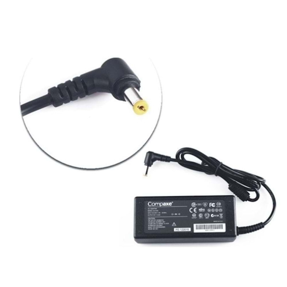 Compaxe CLA-449 Acer 19 Volt 7.1 Amper 5.5mm x 1.7mm Notebook Adaptör