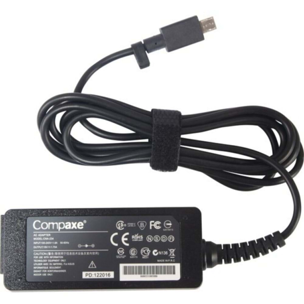Compaxe CNA-235 Asus Mini 19 Volt 2.1 Amper Usb 6 Pin Notebook Adaptör