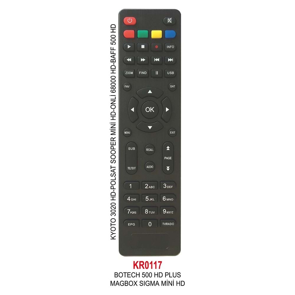 Swat KR0117 Botech Piko 500-Magbox Uydu Kumandası