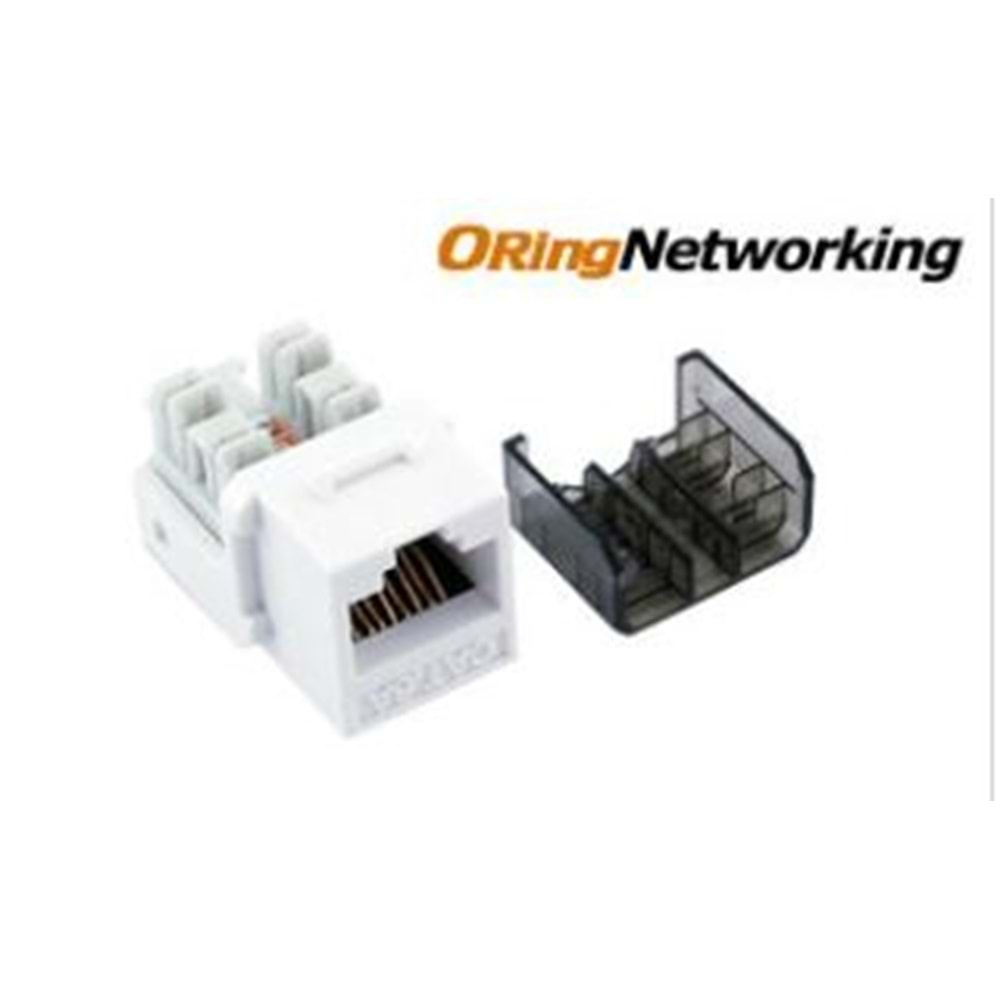 Oring Networking KJC6AUR Cat6A 10G Keystone Jack - Right Angle