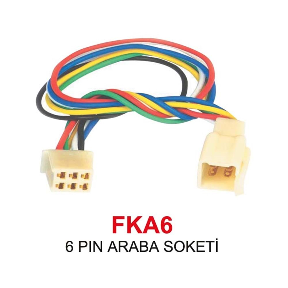 Swat FKA6 6 Pin Araba Soketi