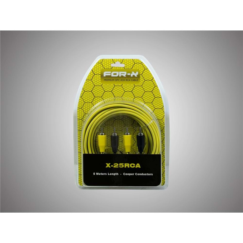 For-X X-25Rca 5 Metre Anfi Kablosu