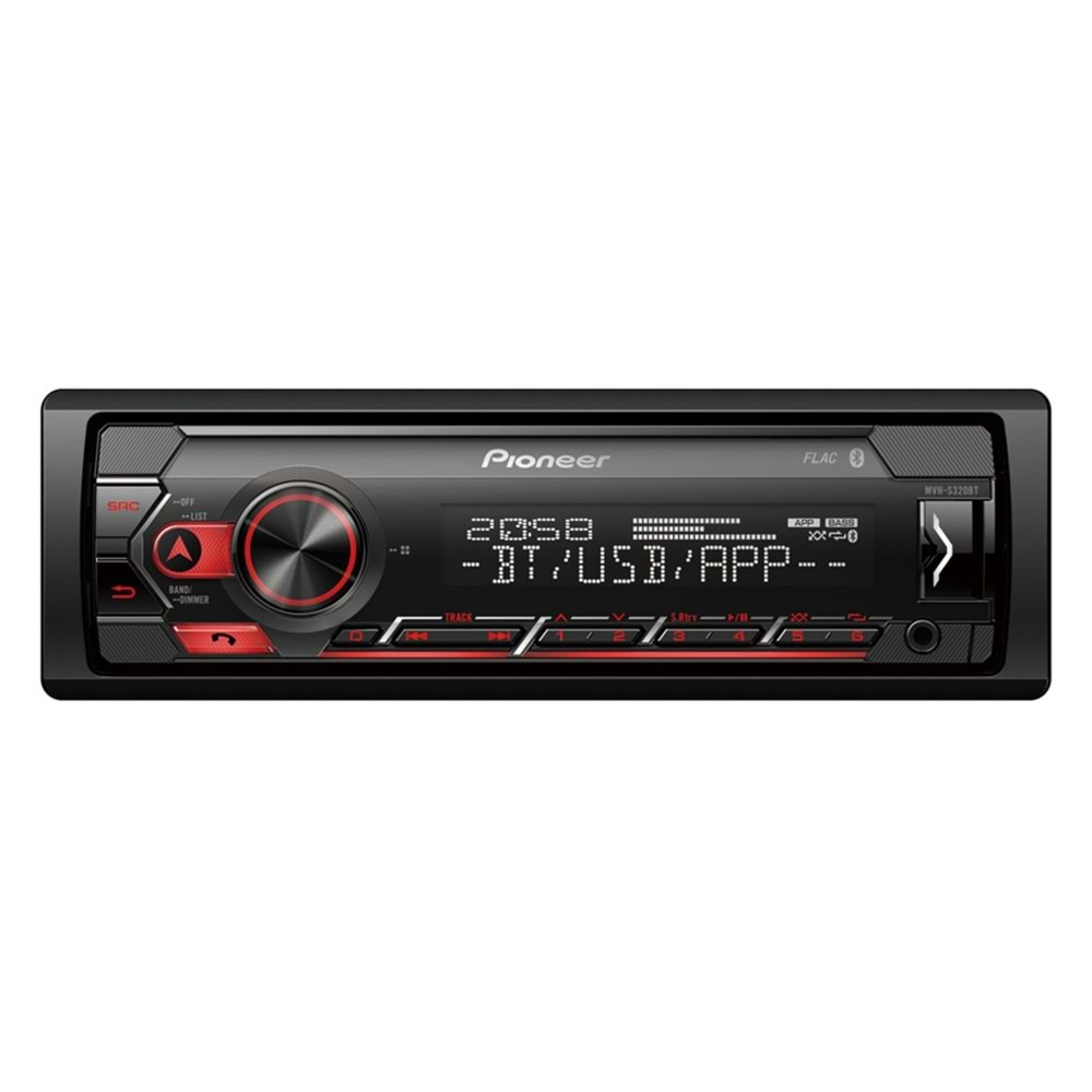 Pioneer MVH-S320BT Bluetooth+Usb+Aux+Mp3 Wma+Wav+Flac 4x50 Watt Oto Teyp