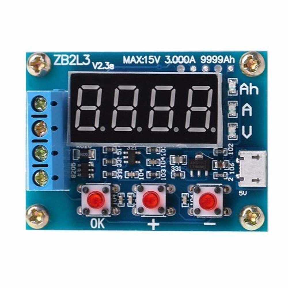 Arduino ARD-MDL 1121 ZB2L3 Lityum Pil 18650 Akü Kapasite Ölçer Pil Deşarj Modülü