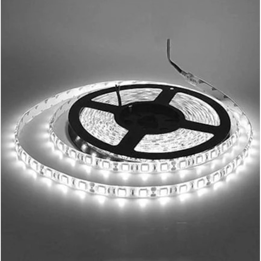 İnoled 4324-01 12 Volt 4040 Beyaz 3 Çip 60 Led Silikonsuz İç Mekan Şerit Led - 5 Metre