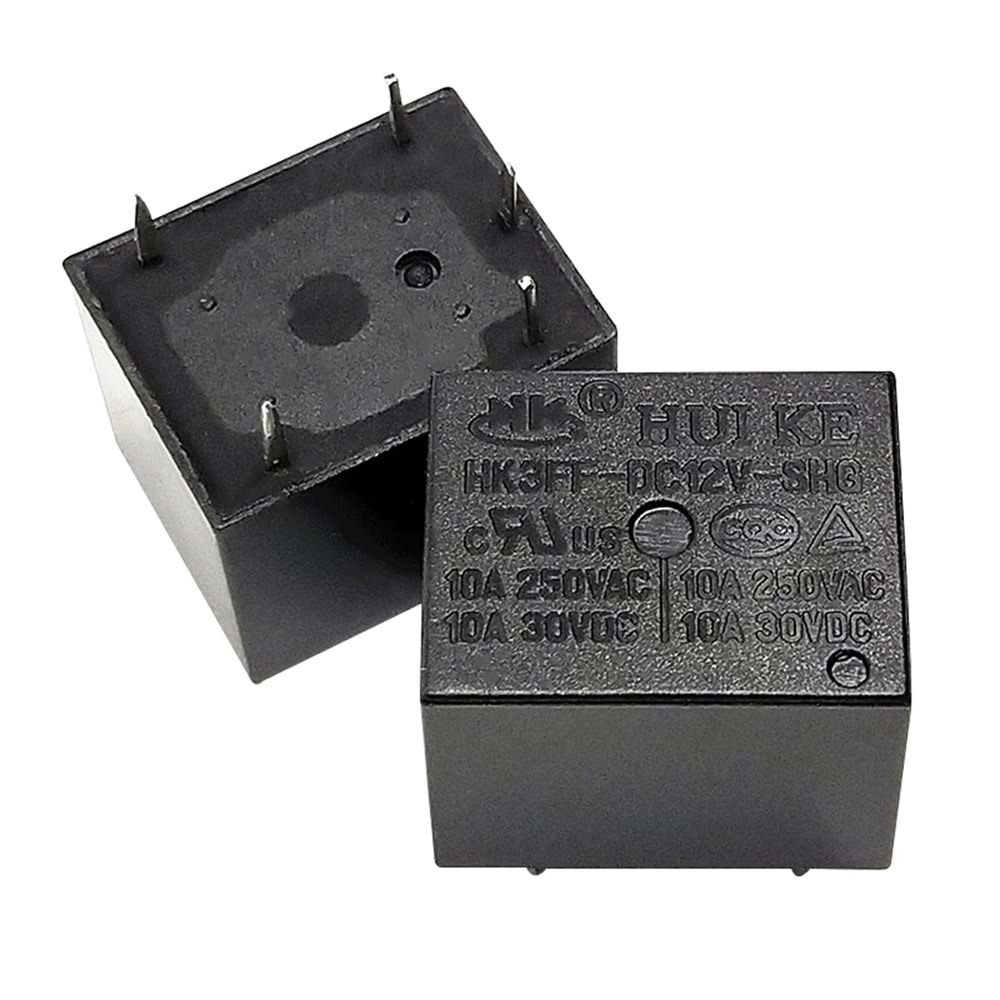 12 Volt DC Tek Kontak 5 Bacak Normal Röle Öğrenci Röle