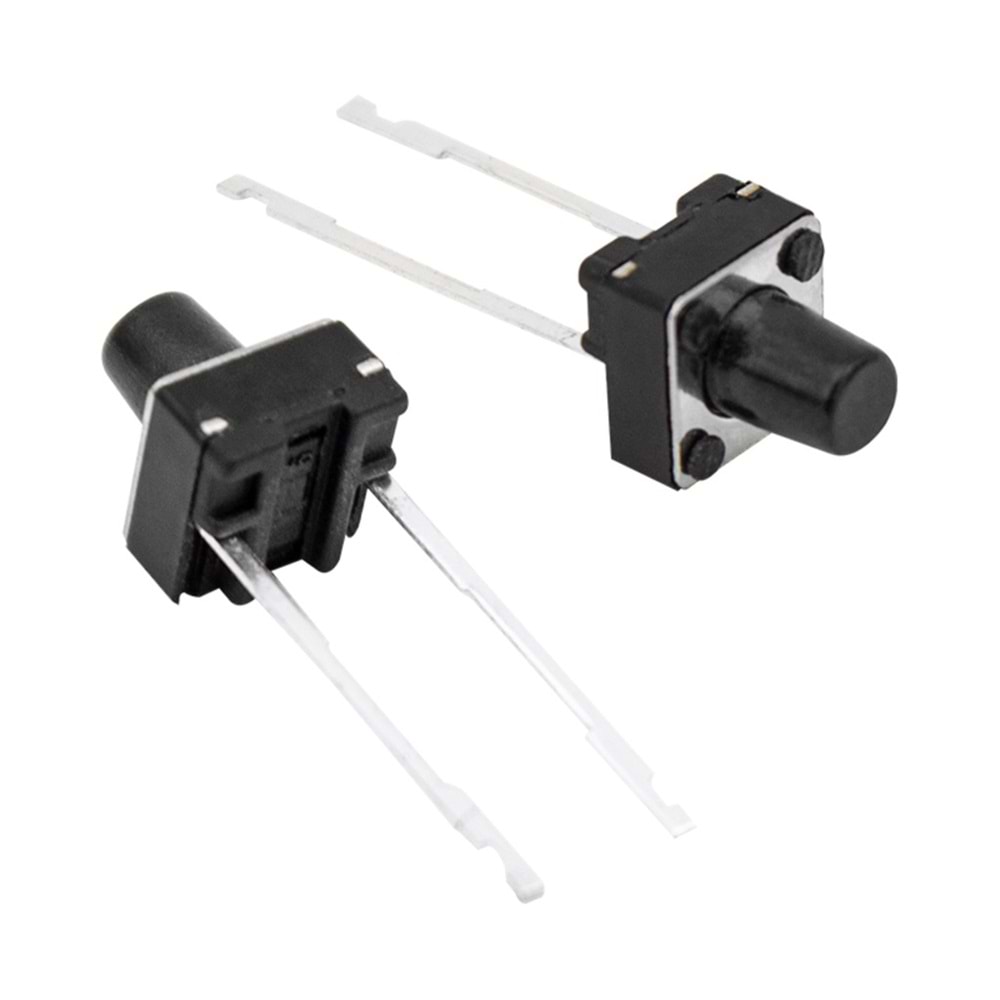 IC-200A Tact Switch (Buton) 6x6x3.5mm 2 Bacak 5 Li Paket Halinde