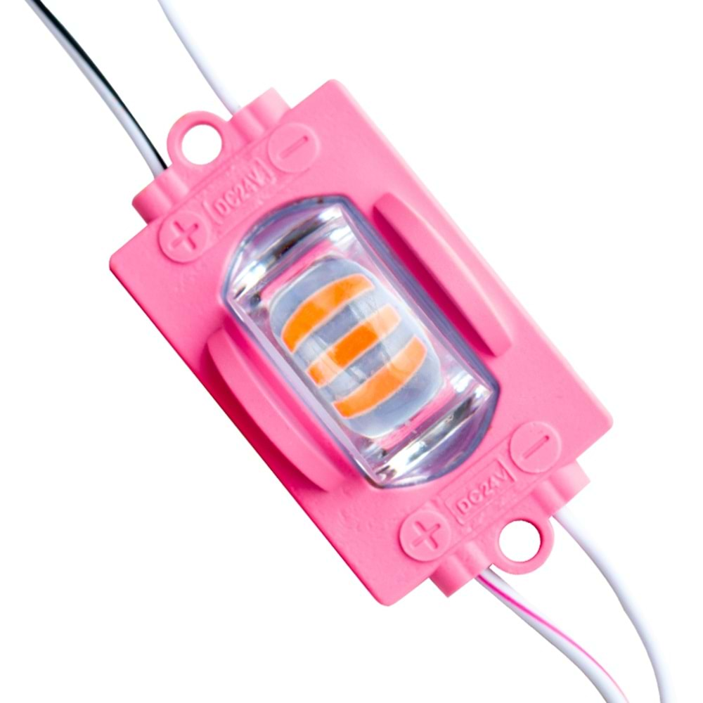 Powermaster 5244 24 Volt 1.4 Watt Pembe 48mm x 30mm 2835 Modül Led