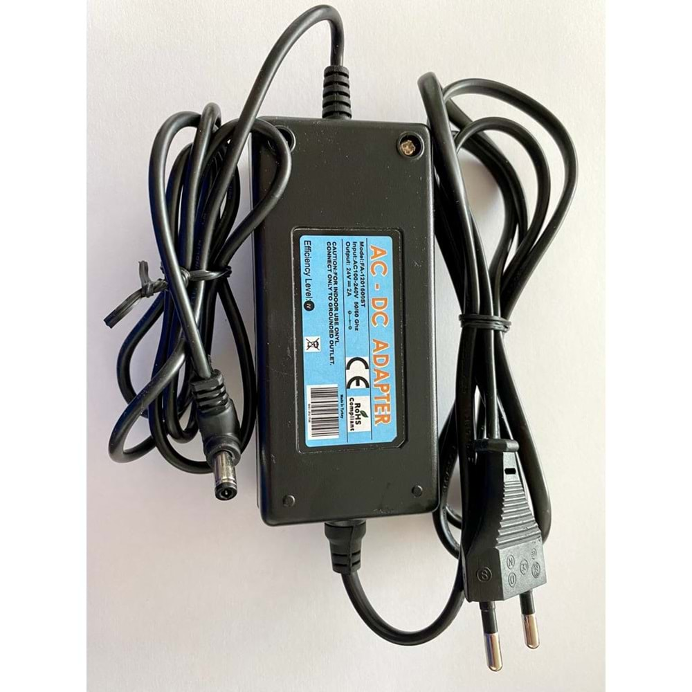 Alpa DTC24-2M 24 Volt 2 Amper Masa Tipi Adaptör