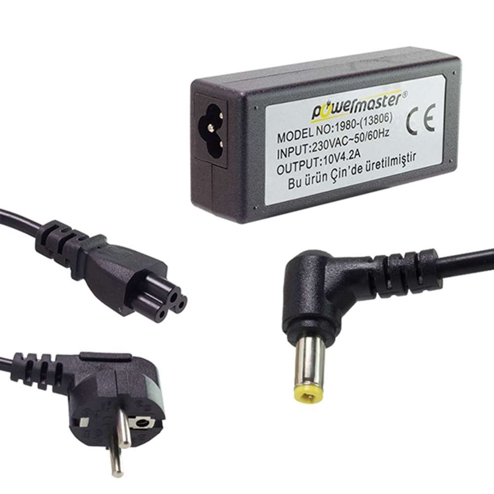 Powermaster PM-13806 10 Volt 4.2 Amper 5.5mm x 2.5mm Yazarkasa Adaptörü