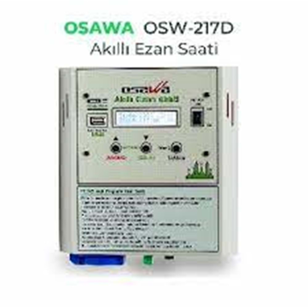 Osawa OSW-217D Duvar Tipi Akıllı Ezan Saati