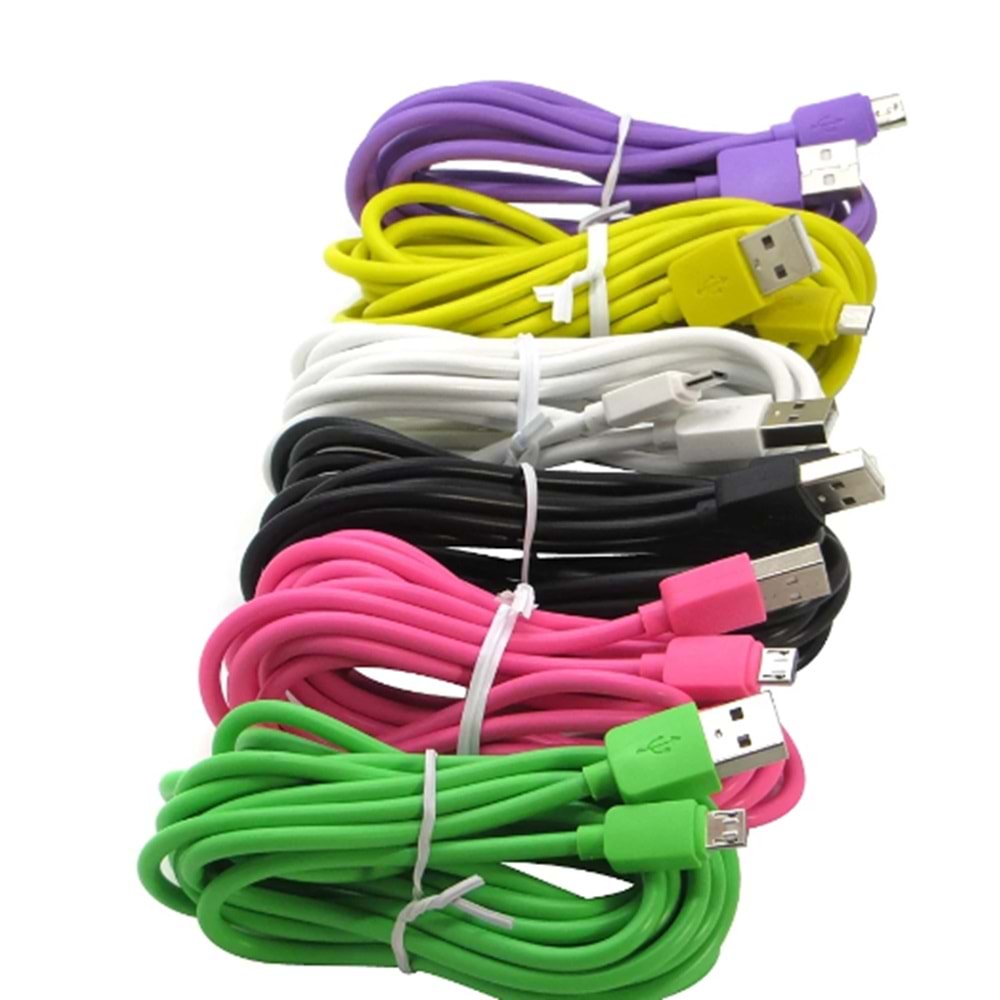 Mate Yeşil 2 Amper 1 Metre Micro Usb Şarj Kablosu