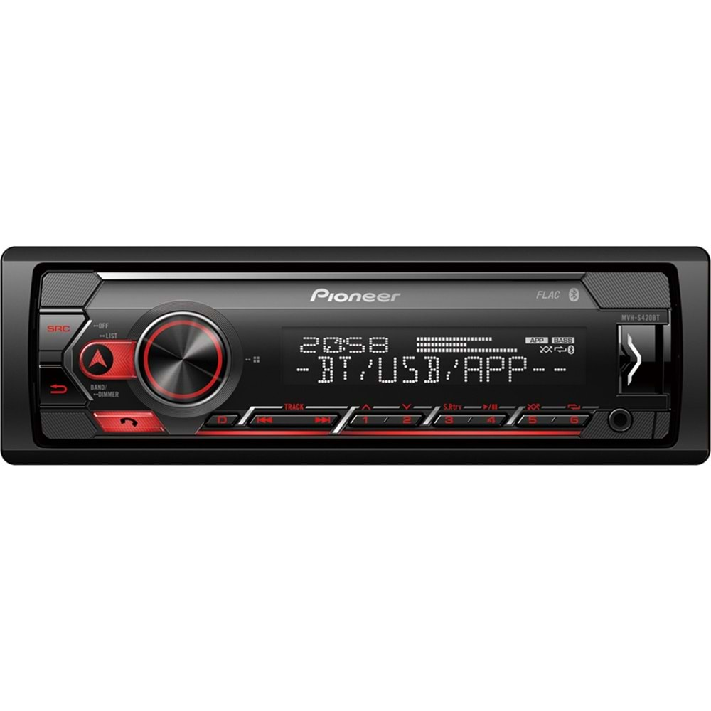 Pioneer DEH-S420BT Usb-Fm-Aux-Bluetooth-Wma-Wav-Flac ve Aac 4x50 Watt Oto Teyp