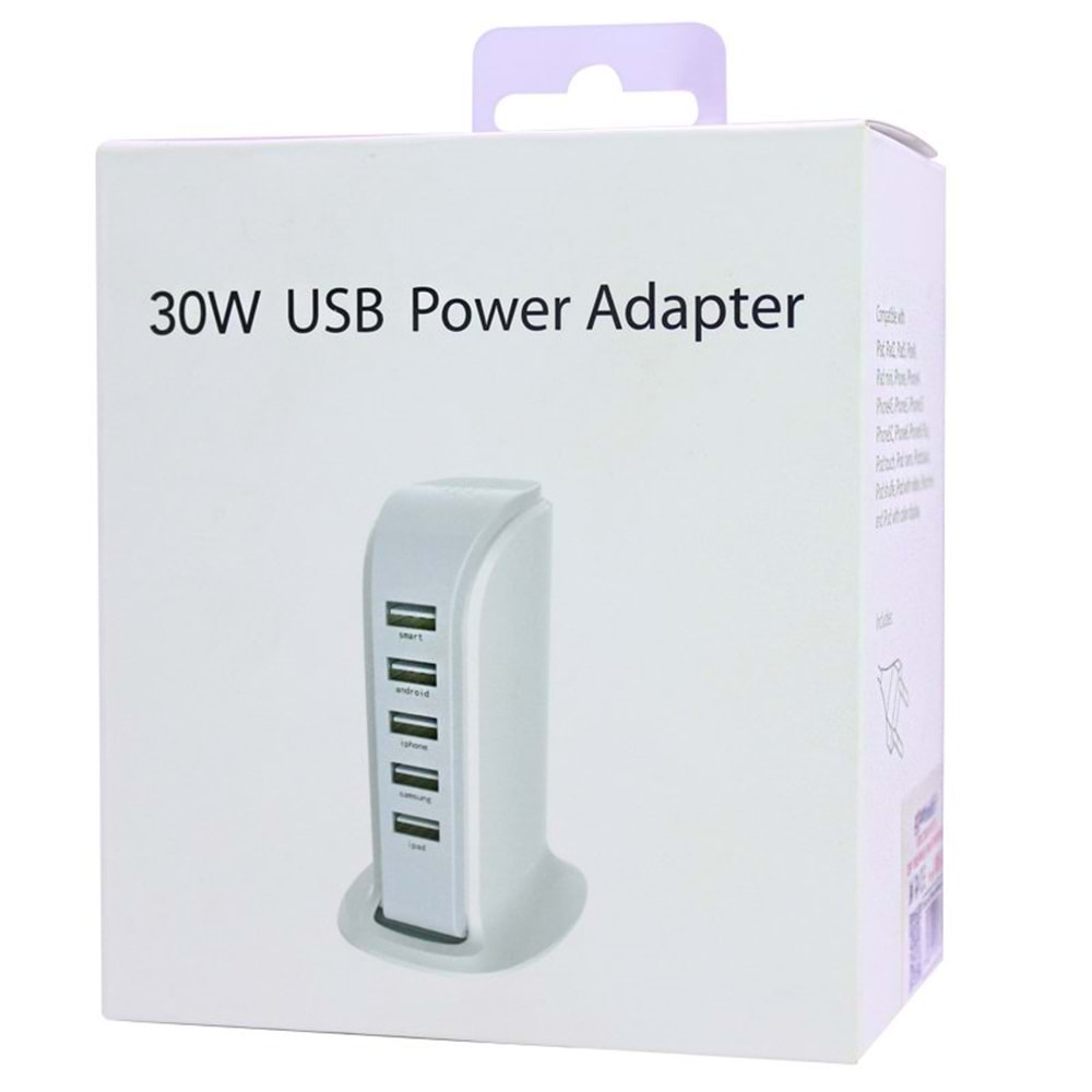 Powermaster 11061 4A 5V 20W 5 Kanal Multiplexer Usb Güç İstasyonu