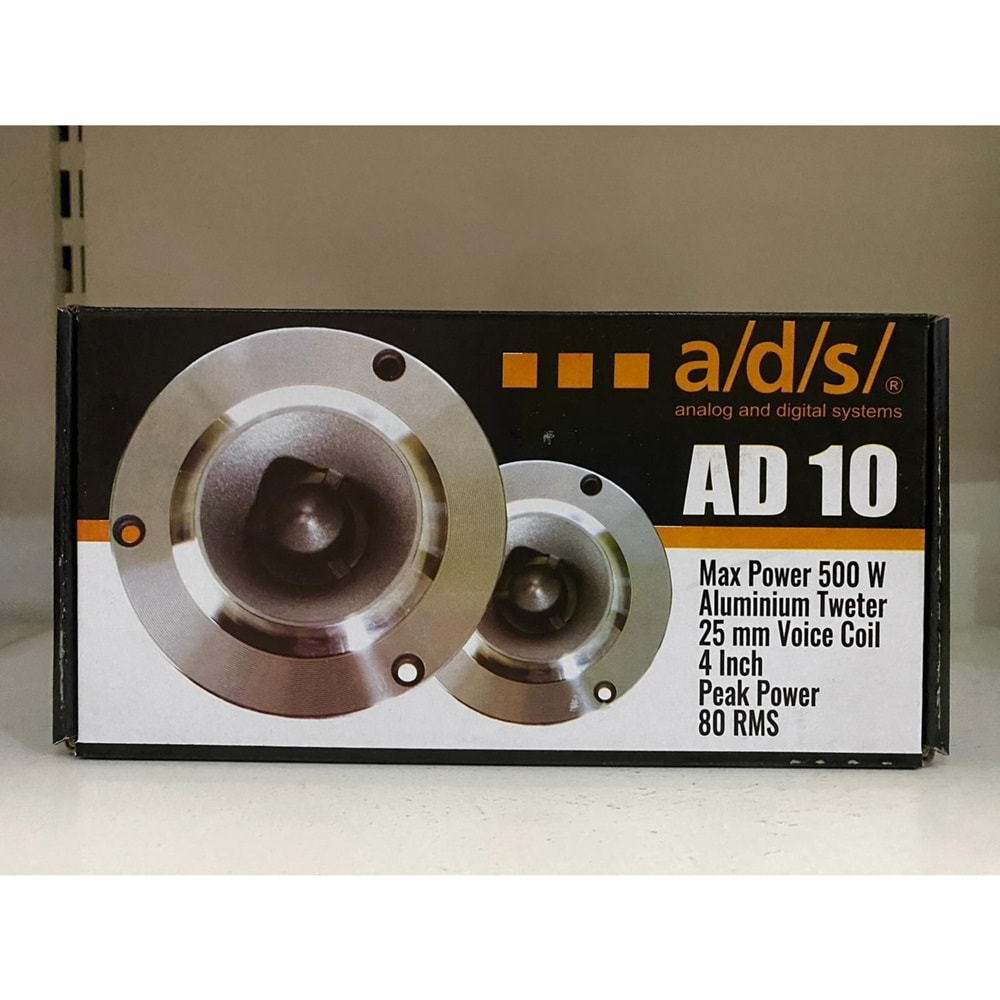 ADS AD10 500W Max Power+80W Rms Power Tweeter 2 Li Takım Halinde