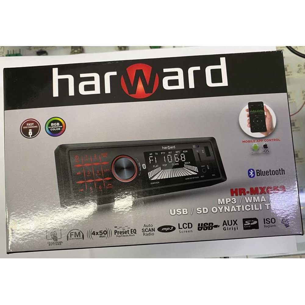 Harward HR-MX653 MP3/WMA/FM/USB/SD Single Oto Teyp