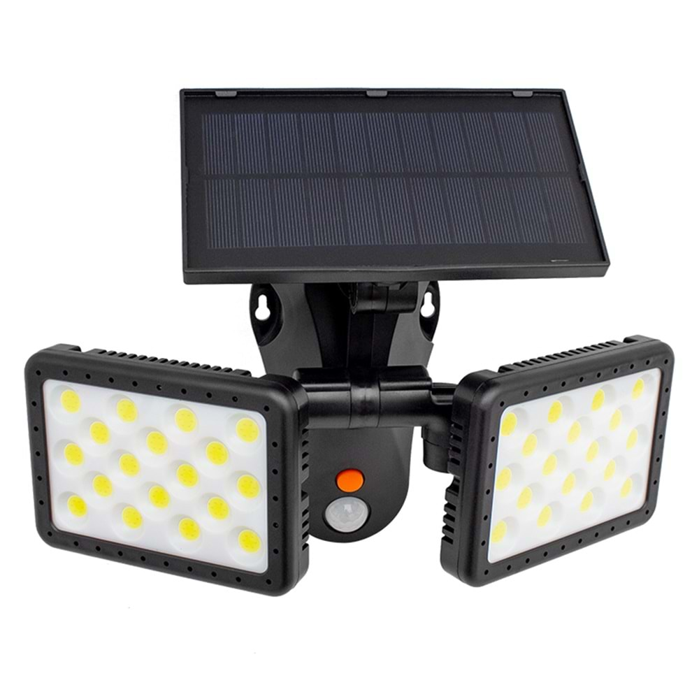 Powermaster 8518 W770B Sensörlü 36 Cob Ledli Solar Aydınlatmalı Duvar Lambası