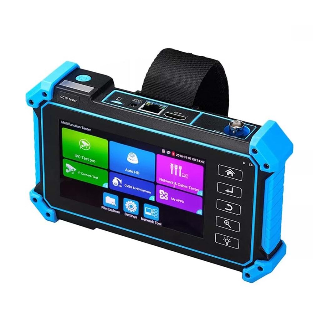 Novacom NVC-IPC5100 Plus 5.4'' H.264 +4K + 8MP TVI+ 8MP CVI+ 8MP AHD Kamera Test Cihazı
