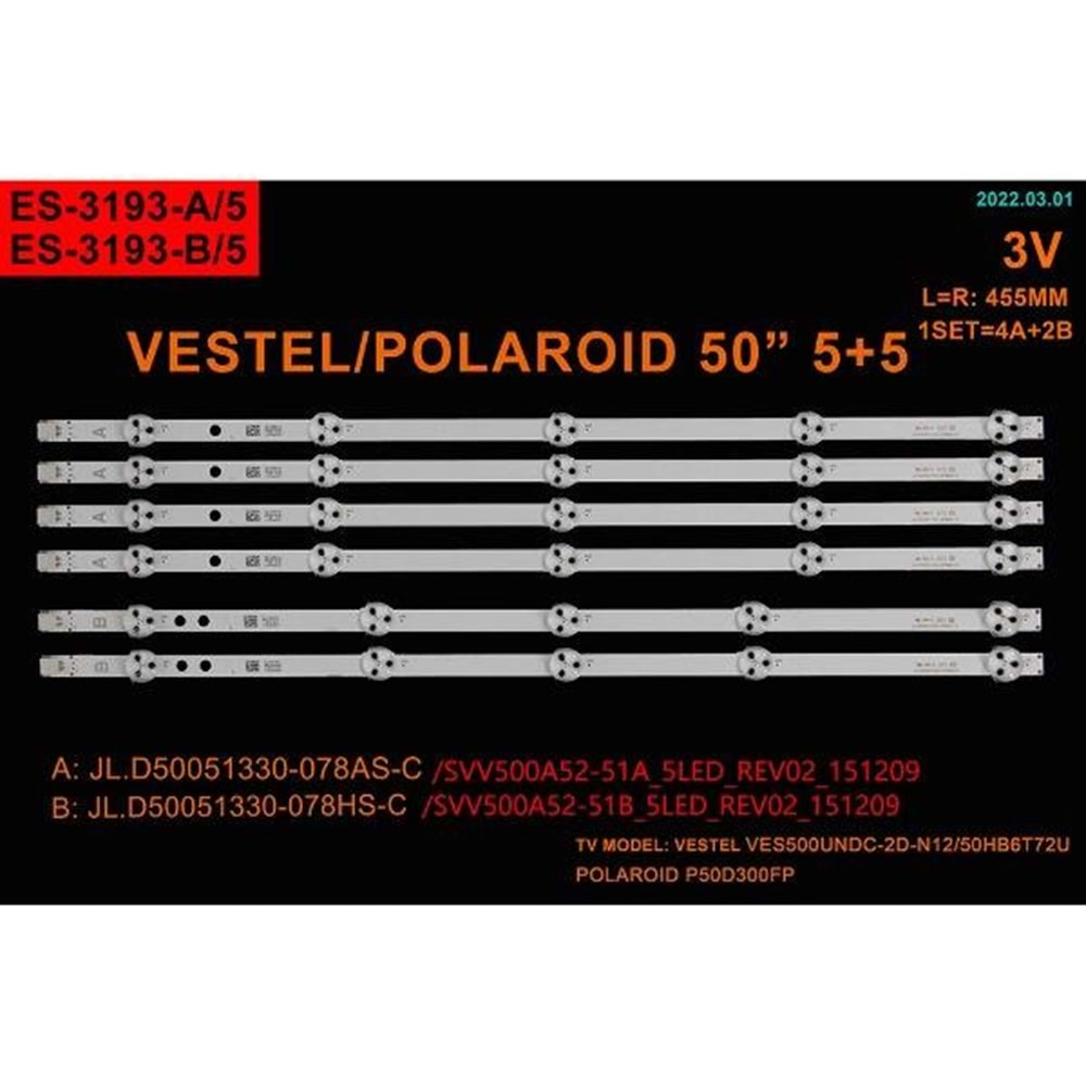 Winkel SET-2433/2501 Vestel 50