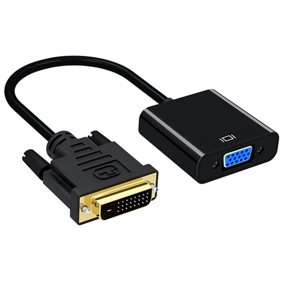 Powermaster 18636 DVI-D To VGA 24+1 Çevirici Adaptör Kablo