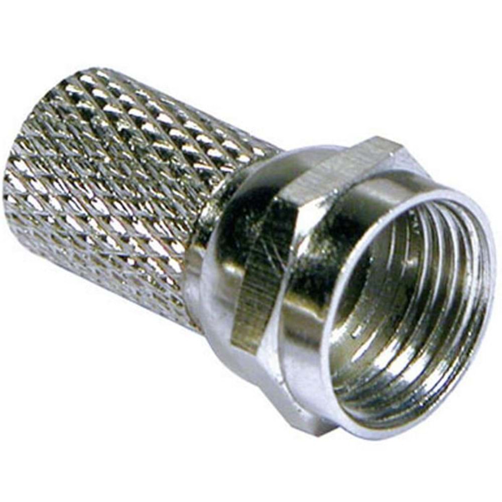 Fully E320A RG6 F Konnektör - 100 Lü Paket Halinde
