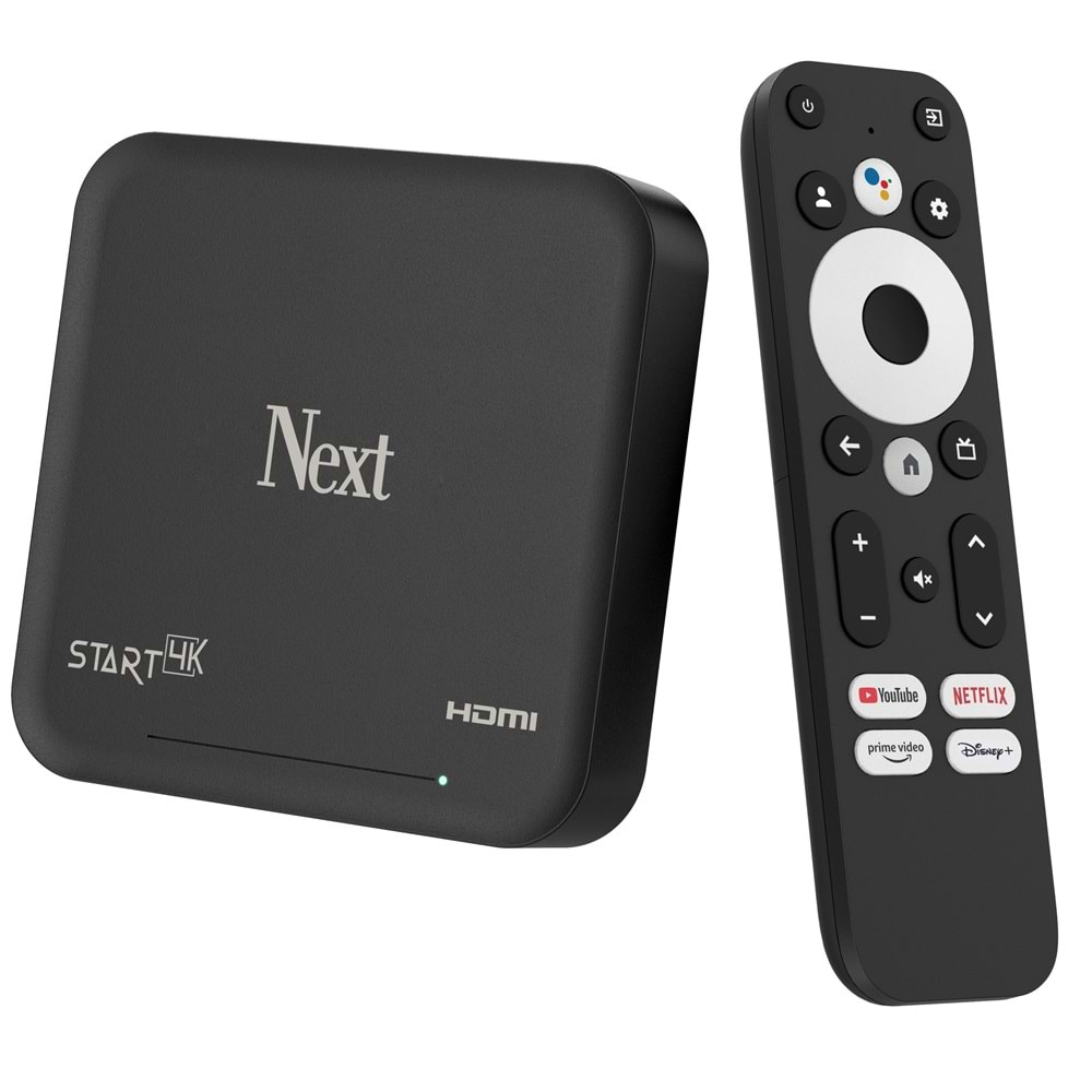 Next Start 4K UHD Google Tv Android TV Box Google Sertifaklı