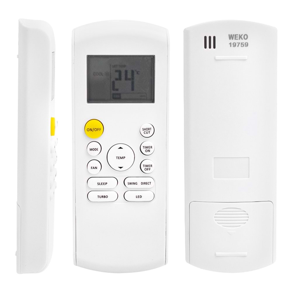 Weko KK 19759 Profilo-Daylux-Airfel-Bosch-Daikin Klima Kumandası (RG57B/BGE)