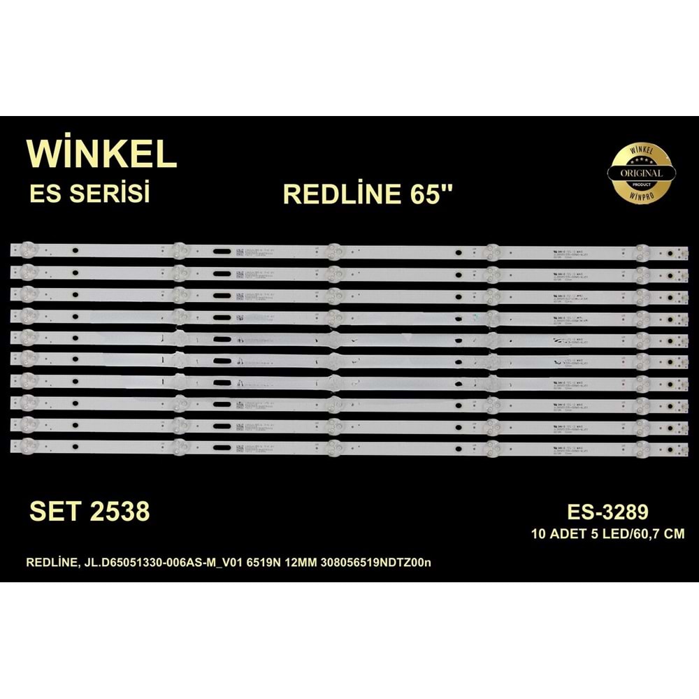 Winkel SET-2538 MLD 5058x10 Redline Tv Bar Led Takımı