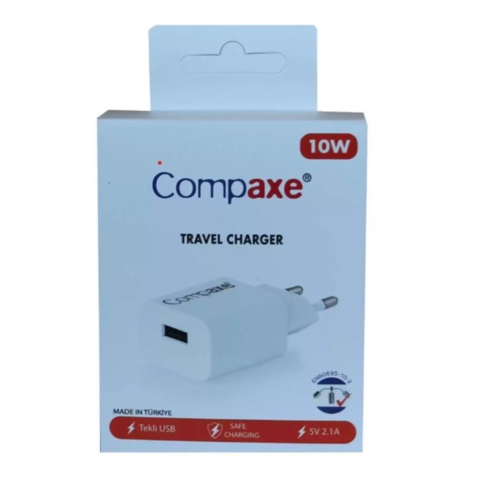 Adapthor TTA-521IU 10W 5V 2.1A Tek Usb + 3A Usb To Lightning Kablo Şarj Seti