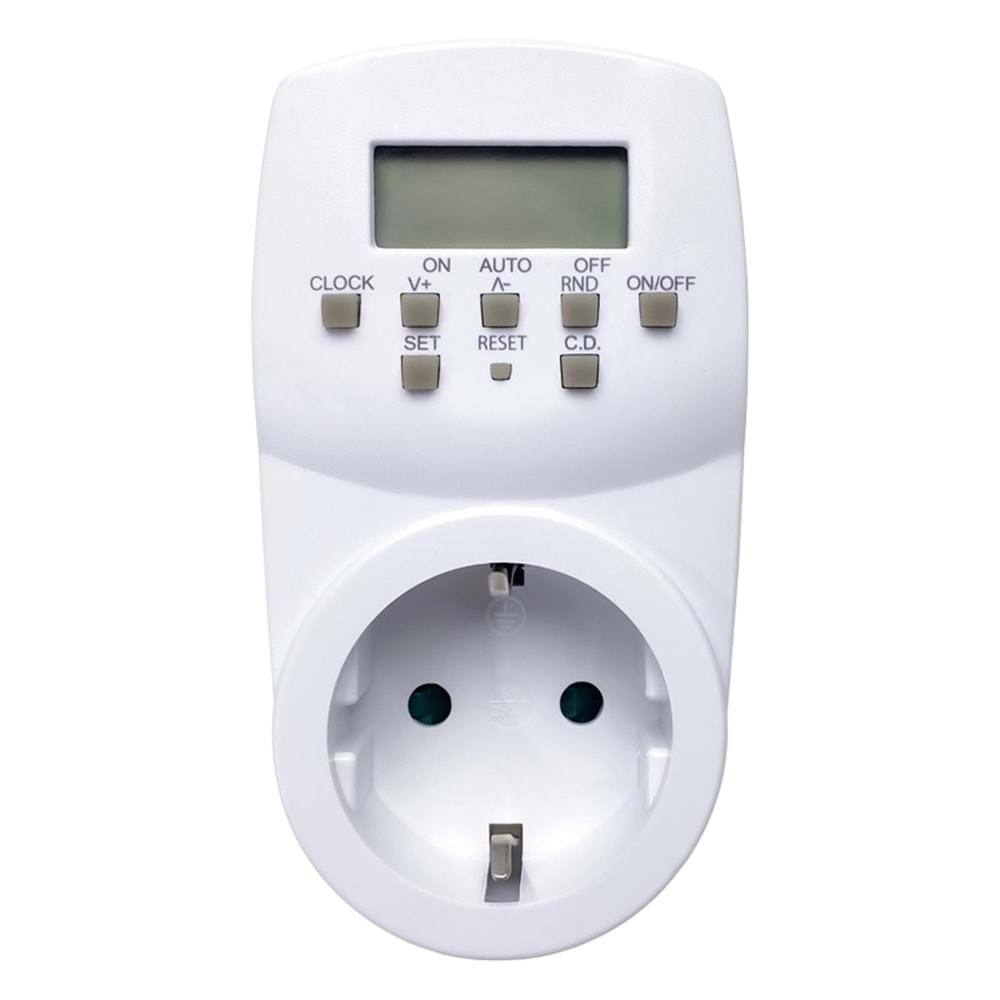 Horoz 21541 Timer-2 1780W Dijital Haftalık Zaman Ayarlı Priz