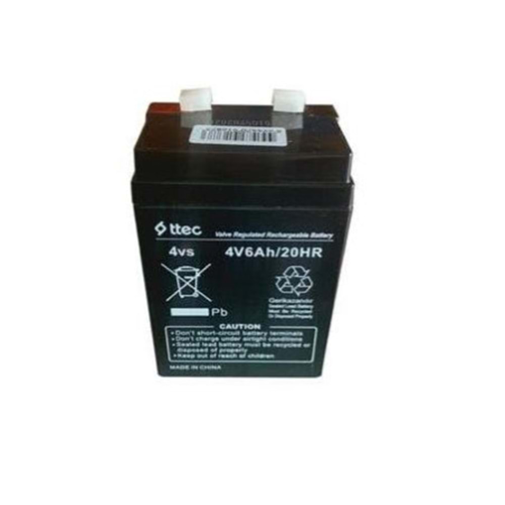 Ttec 4 Volt 6 Amper Bakımsız Kuru Akü