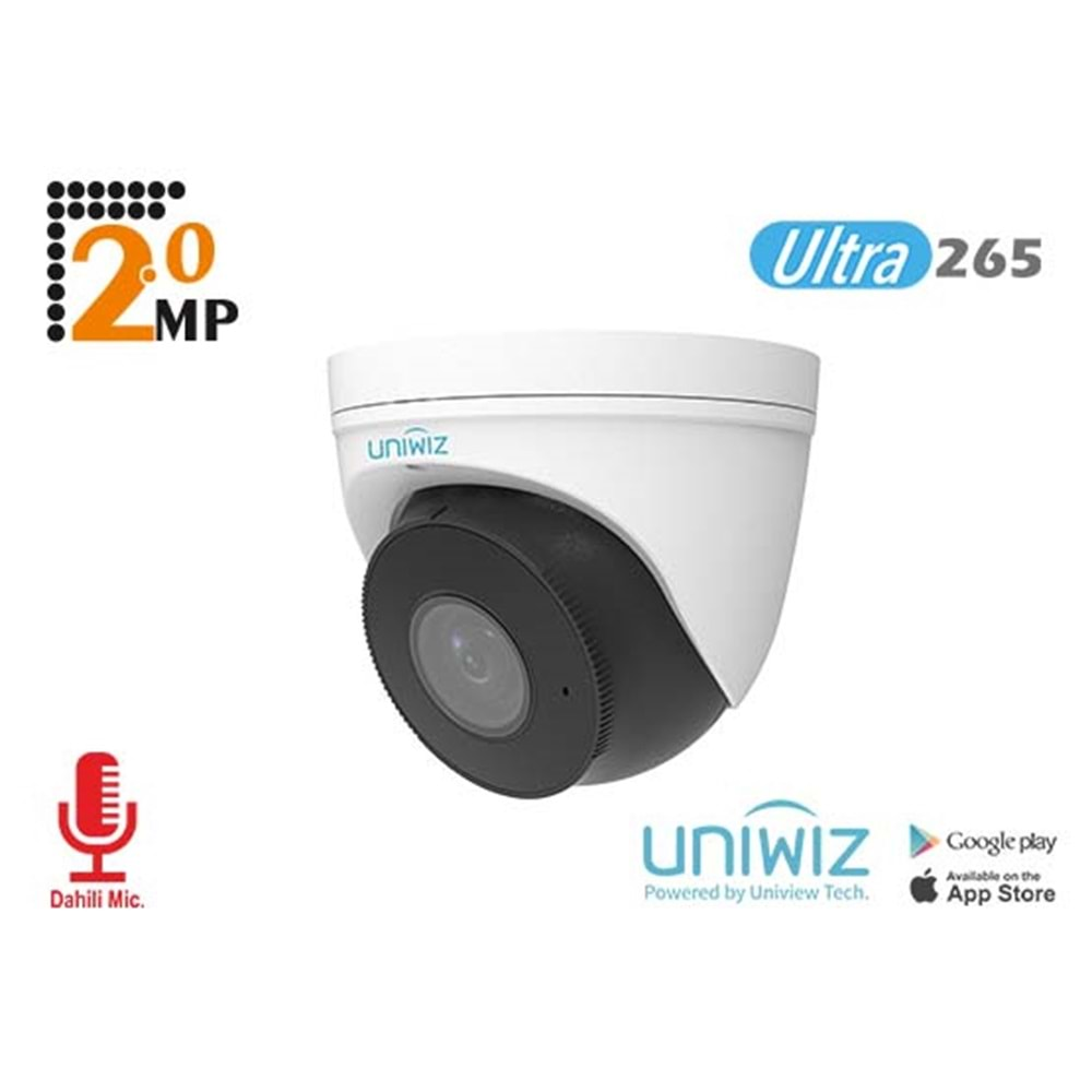 Uniwiz IPC-T312-APKZ 2MP 2.8-12 mm Sesli Motorize Lensli Ip Turret Kamera