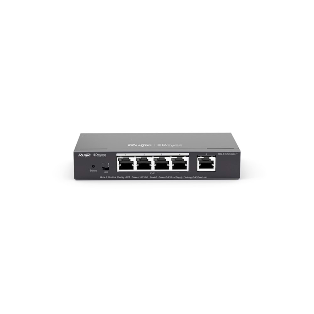 Ruijie Reyee RG-ES205GC-P 5 Port 10/100/1000 Yönetilebilir Gigabit Switch