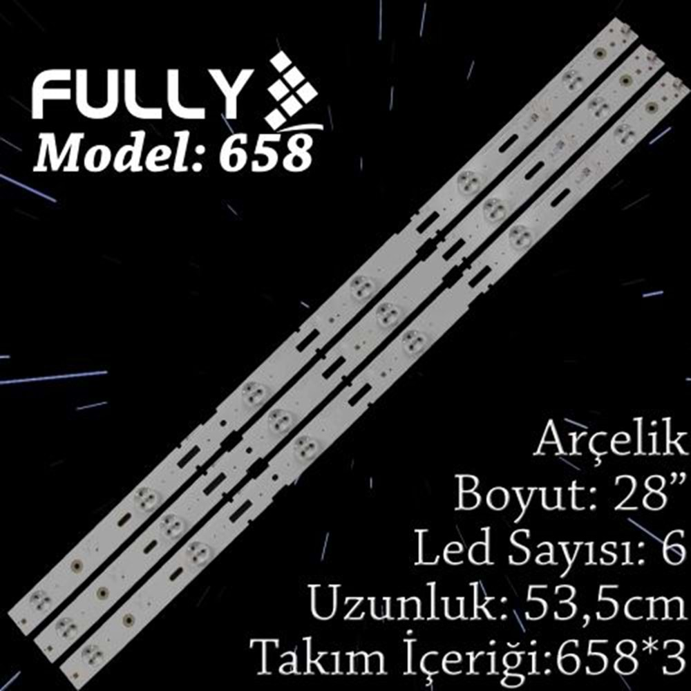 Fully SET-658 ARÇELİK A28LB5433 2013arc28 a28lb5533 BEKO B28LB5533 3 ADET TV LED BAR