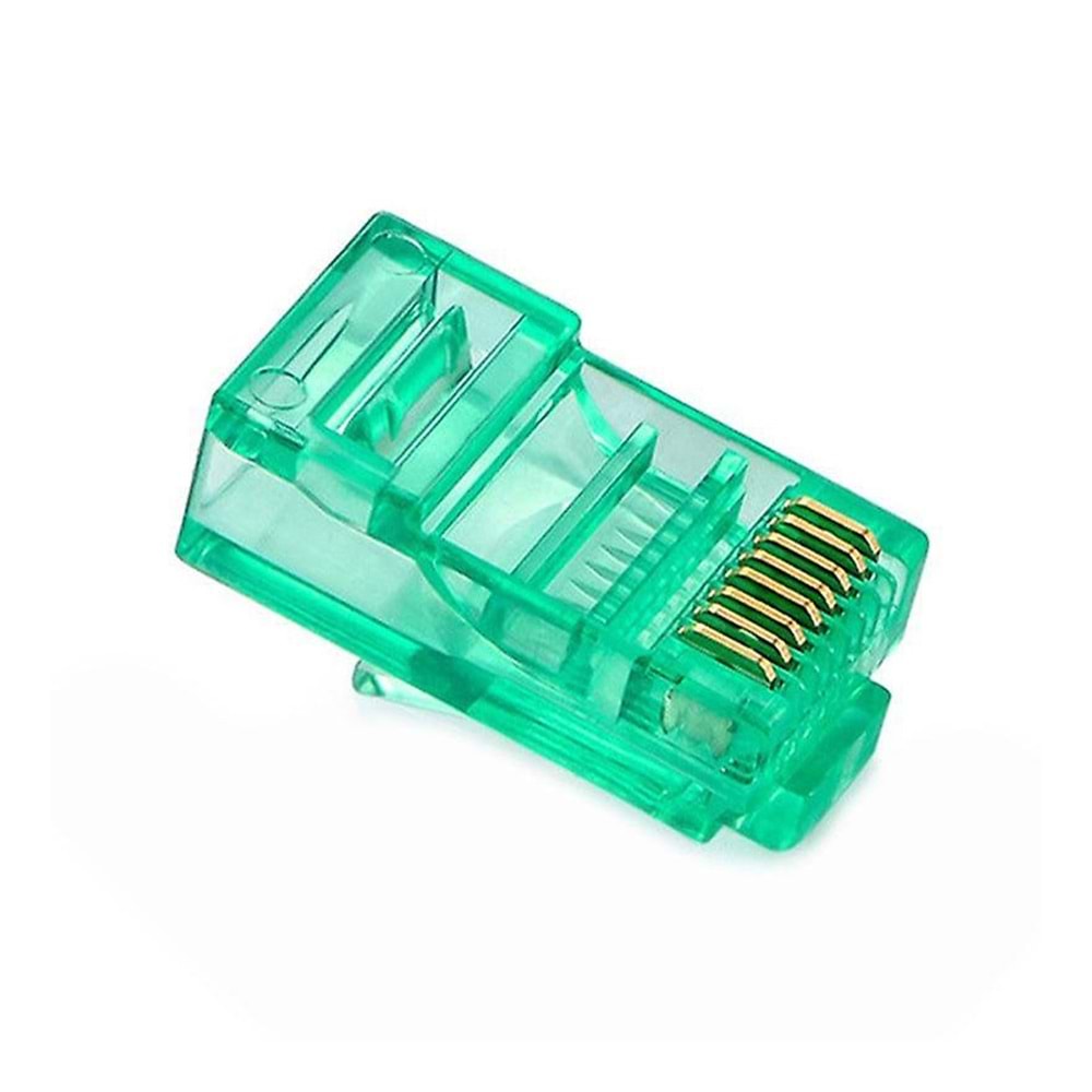 Powermaster PM-22703 RJ45 RJ45 CAT6 8P/8C Yeşil Soket (100'LÜ PAKET) 100 Lü Paket Halinde