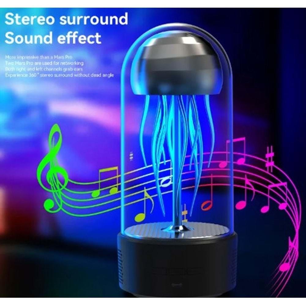 Jellyfish BHSG-01 Denizanası Işıklı Bluetooth Hoparlör