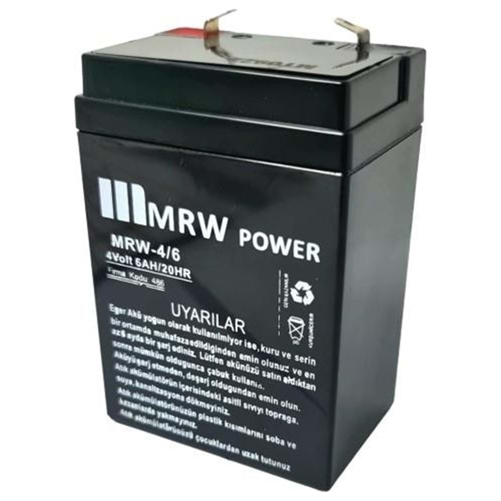 Mrw Power MRW-4/6 4 Volt 6 Amper Kuru Akü