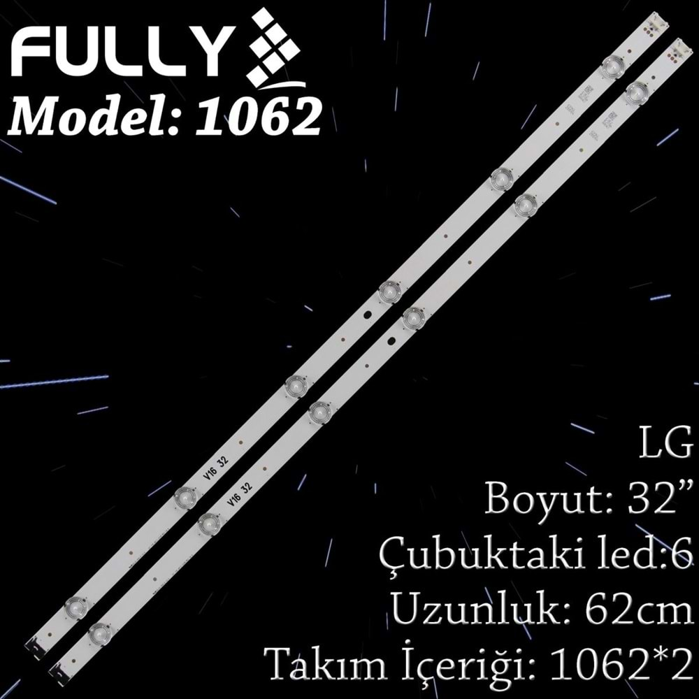 Fully SET-1062 (SET-2127) LG 32 INC 32LH604V-ZB 2 ADET TV LED BAR (32LH604VSSC) (STL0461T) (Takım)