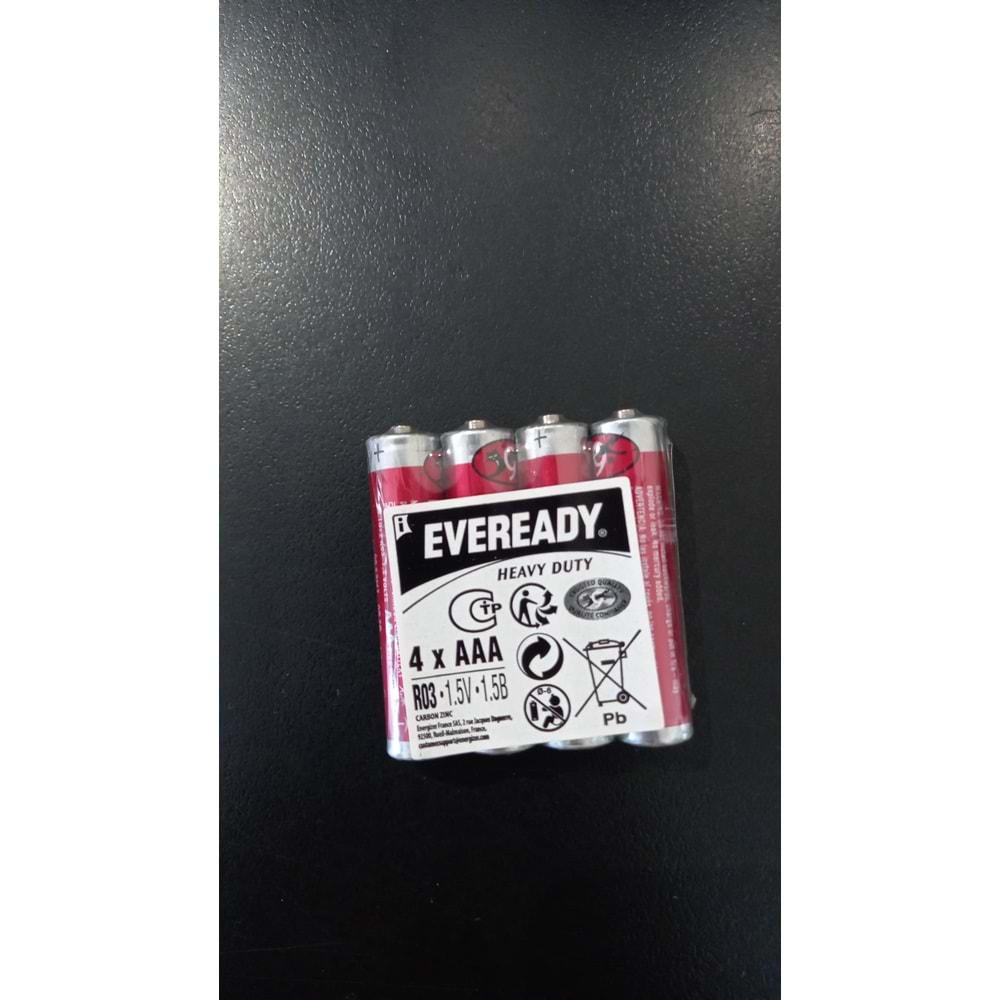 Eveready HD AAA/R03 SHP4 Kalem Pil - 4 Lü Paket Halinde