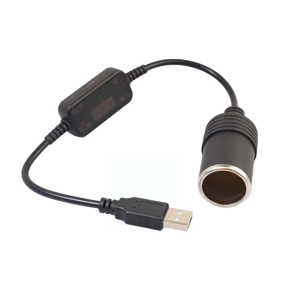 Powermaster PM-5726 USB 5 Volt 2 Amper To 12 Volt 800mAh Araç Çakmaklığına Çevirici